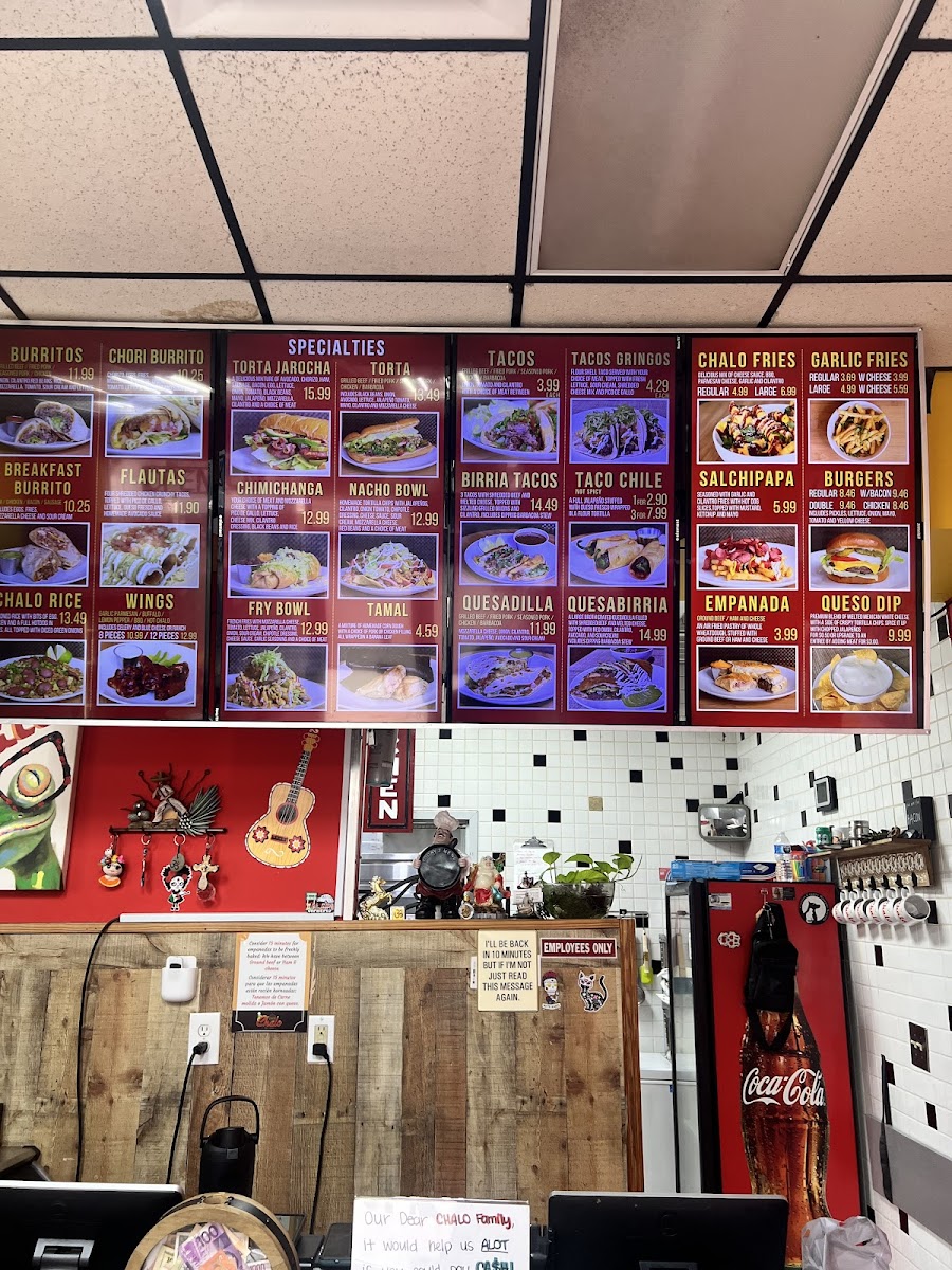 Chalo Fast Food Menu - Image 1
